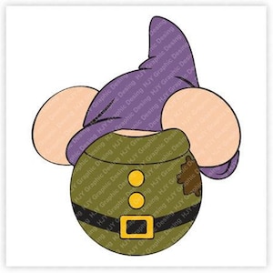 Snow, White, Dopey, Seven 7, Dwarfs, Mickey, Mouse, Digital, Download, TShirt, Cut File, SVG, Iron on, Transfer