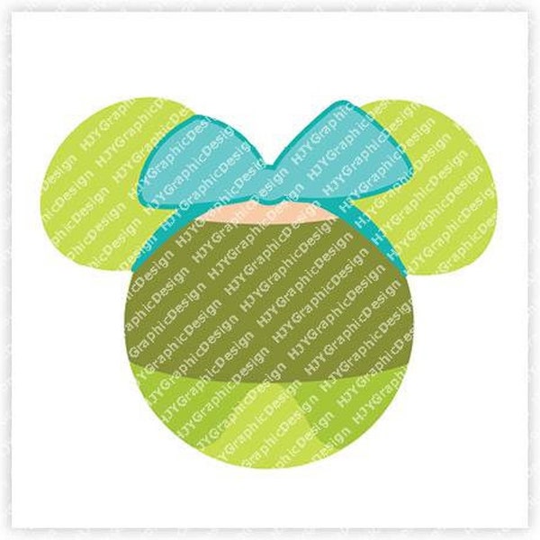 Cinderella, Drizella, Step Sister, Minnie, Mouse, Ears, Head, Digital, Download, TShirt, Cut File, SVG, Iron on, Transfer