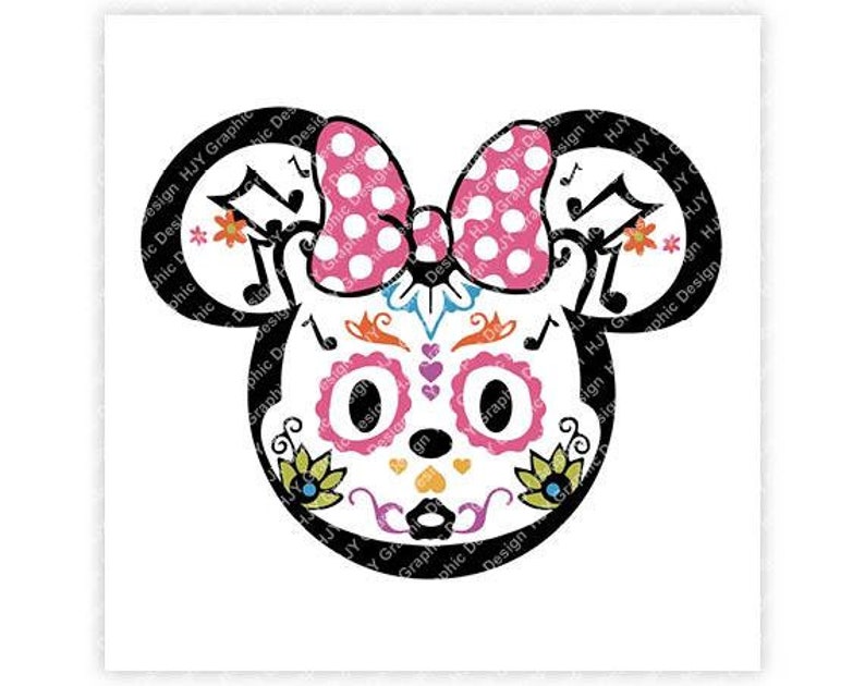 disney coco mickey minnie mouse sugar skull ears etsy