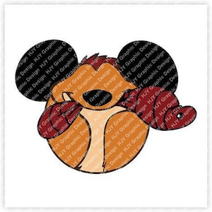The Lion King, Timon, Mickey, Kopf, Ohren, Icon, Digital, Download, TShirt, Cut File, SVG, Bügelbild, Transfer