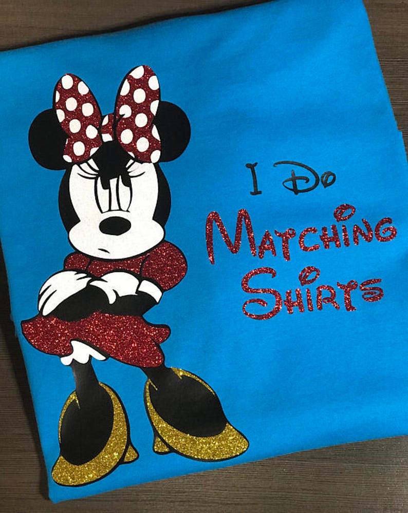 Download Disney Mickey Minnie Mouse I Do Matching Shirts Ears | Etsy