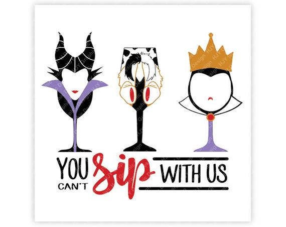 Free Free 85 Disney Villain Wine Glass Svg SVG PNG EPS DXF File