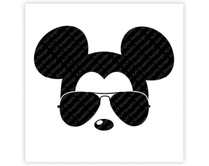 Disney, Mickey, Minnie, Mouse, Aviators, Sunglasses, Icon, Head, Ears, Digi...