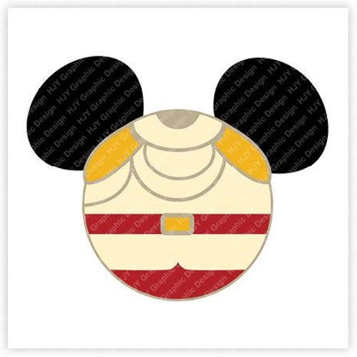 Disney Mickey Mouse YELLOW Mickey Head Ears Mickey Silhouette Key chain 