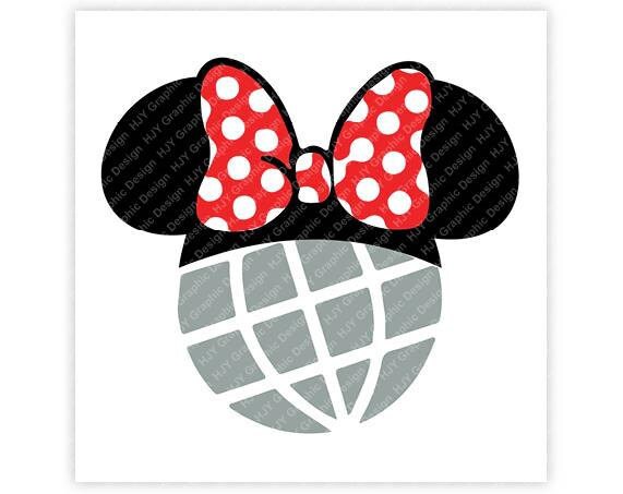 Disney, Epcot, Icon Minnie Mouse Head, Icon Mickey Mouse Head, Mouse …