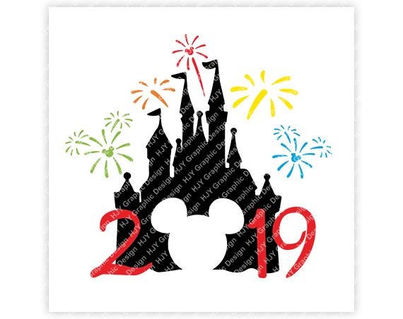 Download Disneyworld 2019 Castle Cinderella Fireworks Mickey | Etsy