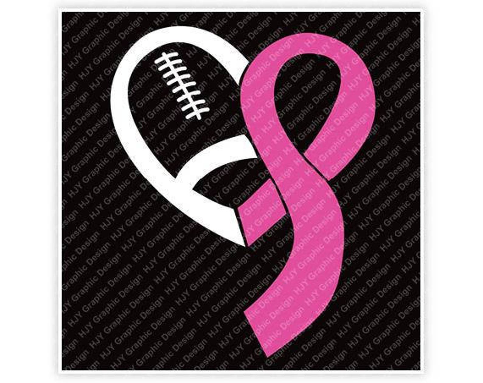Football Awareness Breast Cancer Hope For A Cure Pink | Etsy