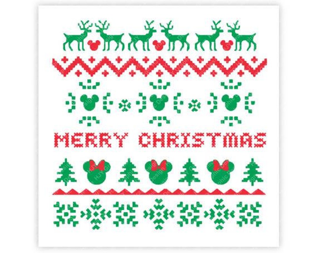 Ugly Sweater Merry Christmas Mickey 