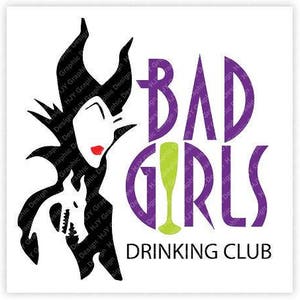 Maléfica, Mala, Chicas, Bebiendo, Club, Epcot, Comida, Vino, Festival, Digital, Descargar, Camiseta, Cortar Archivo, SVG, Iron on, Transferencia