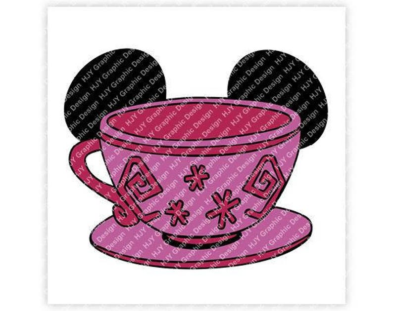 Disney Alice in Wonderland Tea Cup Mad Hatter Mickey Etsy