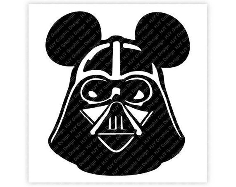 Star Wars Darth Vader Mickey Mouse Ears Head Icon - Etsy
