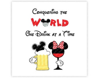 Epcot, Drinking, Around, World, Food, Wine, Festival, Beer, Digital, Download, TShirt, Cut File, SVG, Iron on, Transfer