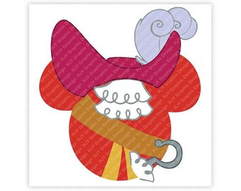 Disney, Captain Hook, Pirate, Icon Minnie, Icon Mickey, Mouse Ears, Head, Digital, Download, TShirt, Cut File, SVG, Iron on, Transfer