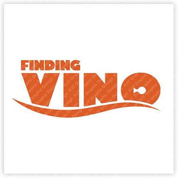 Finding Vino, Logo, Wine, Nemo, Dory, Epcot, Food, Digital, Download, TShirt, Cut File, SVG, Iron on, Transfer
