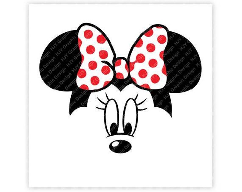 Download Disney Minnie Mouse Face Icon Minnie Mouse Head Mouse | Etsy