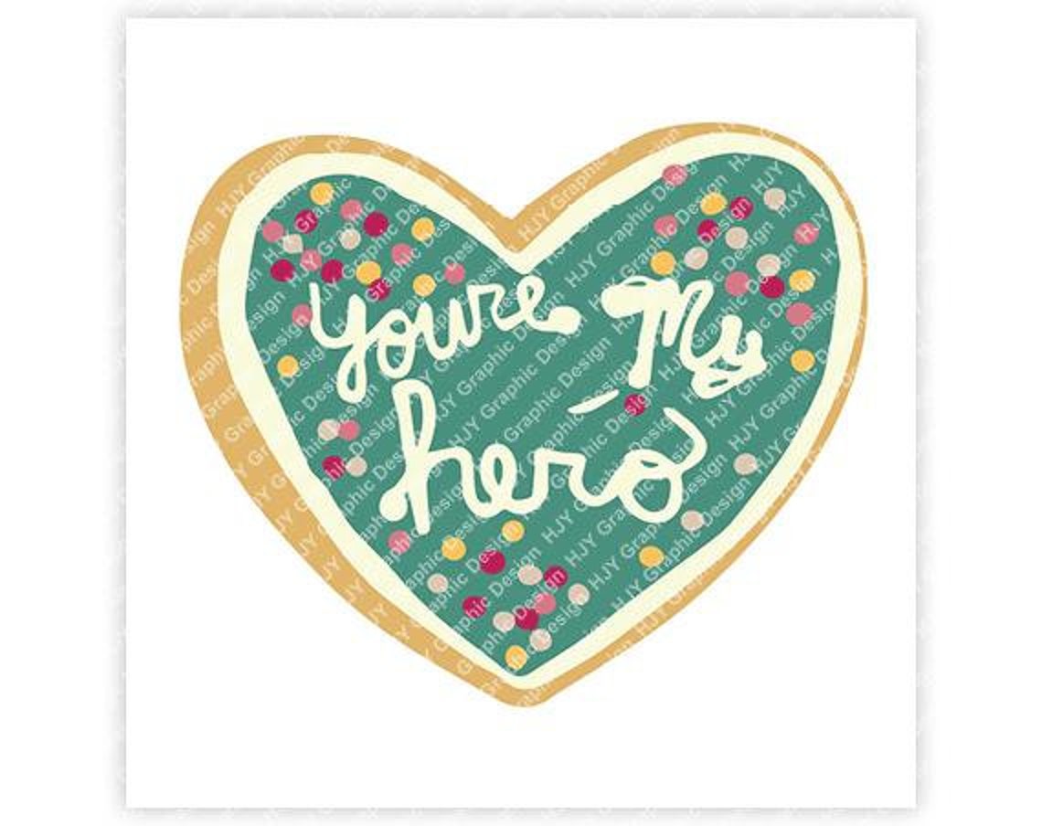 You Re My Hero Wreck It Ralph Disney Wreck-It-Ralph You're My Hero Heart Cookie | Etsy