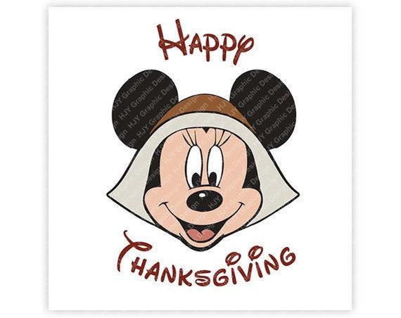 Download Disney Icon Mickey Mouse Icon Minnie Mouse Thanksgiving | Etsy