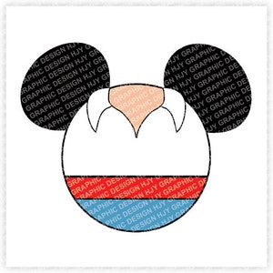 Prince, Eric, Little, Mermaid, Mickey, Mouse, Ears, Digital, Download, TShirt, Cut File, SVG, Iron on, Transfer