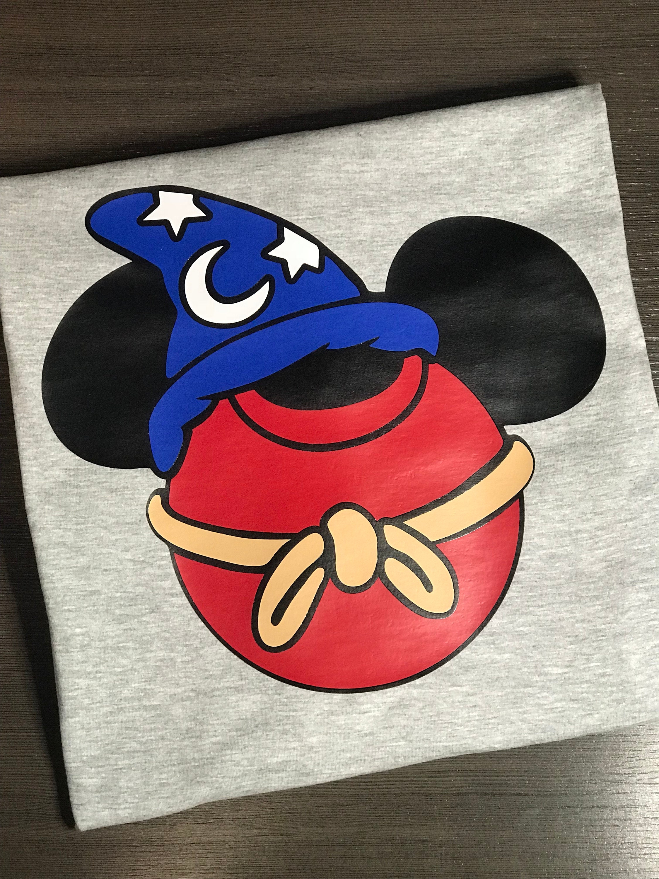 【Sculptor×Fantasia】Mickey Cut Out Tee Sculptor X Fantasia] Mickey Cut Out Tee Washed Navy