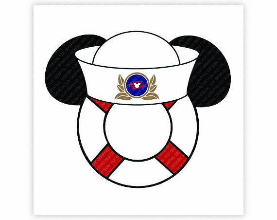 Mickey, Sailor, Cruise, Mouse, Head, Icon, Ears, Digital, Download