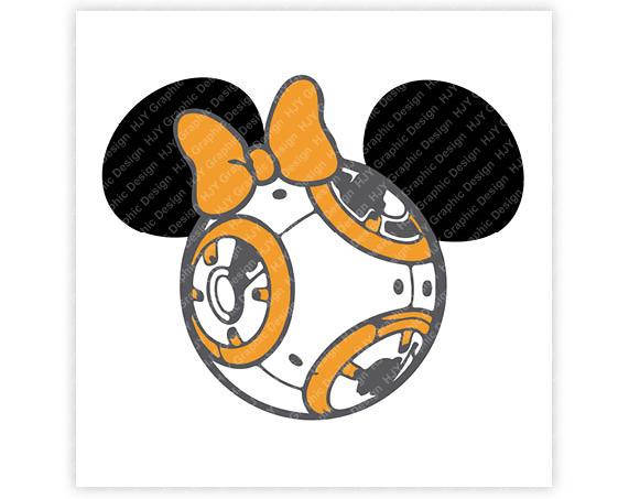 Star Wars BB8 Minnie Mouse Head Icon 