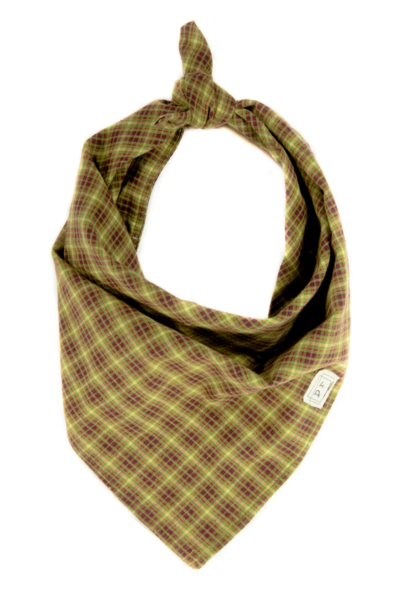 Green Dog Bandana Pet Bandanas Dog Scarf Traditional Style Etsy