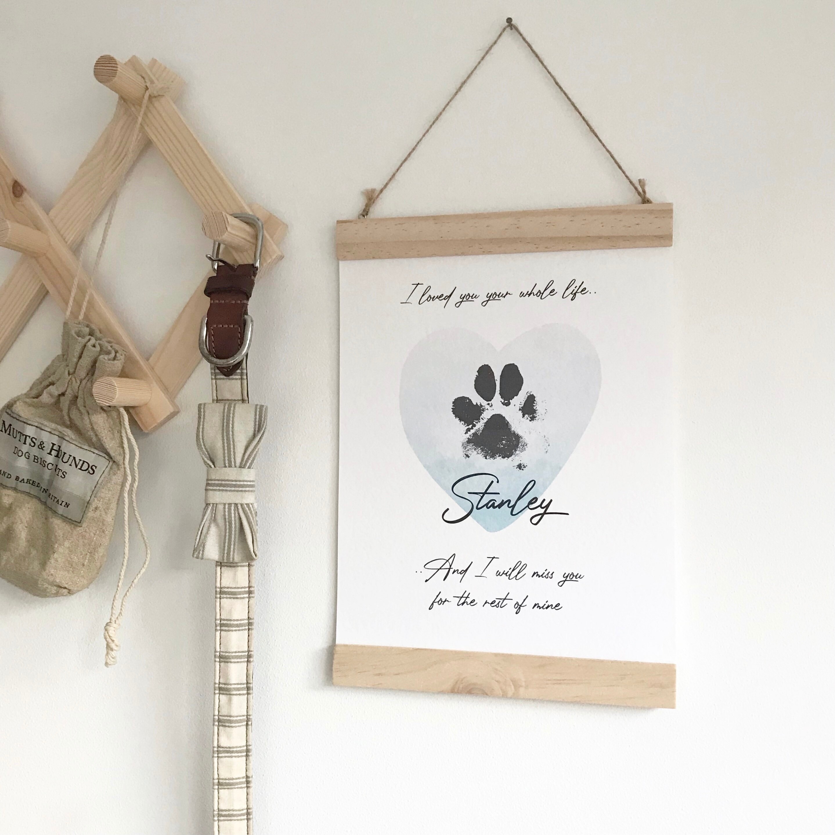 Personalised Memorial Dog Paw Print Kit Puppy Gift Keepsake Etsy UK