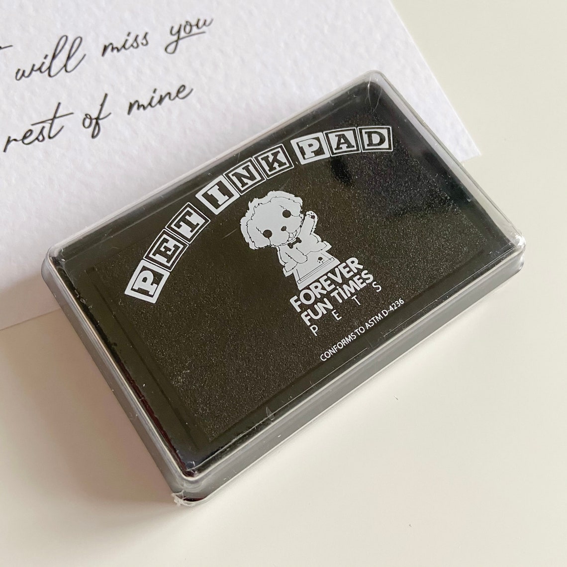 Personalised Memorial Dog Paw Print Kit Puppy Gift Keepsake Etsy