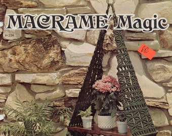 Macrame Magic - - livre de macramé vintage - Téléchargement numérique au format PDF