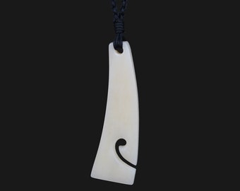 Maori toki (Adze) pendant Initial Necklace Jewelry Personalized Pendant best Gift for her/him New Zealand bone carving