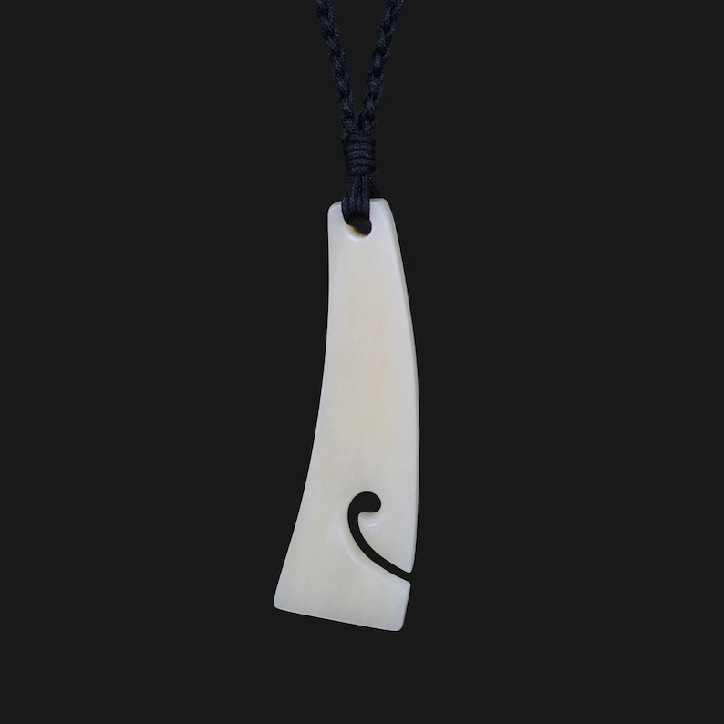 Maori toki Adze pendant Initial Necklace Jewelry Personalized Pendant best Gift for her/him New Zealand bone carving image 1