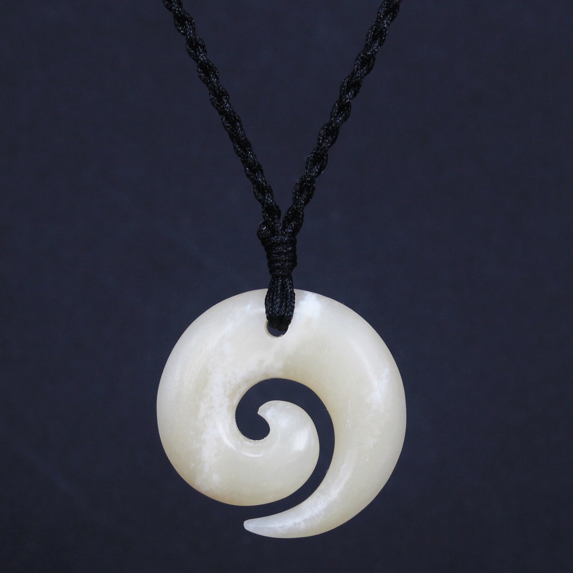 Free Shipping Koru Necklace New Zealand Maori bone carving Etsy