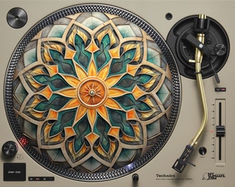 Shotokan slipmat for audiophiles record lovers dj turntable felt pressed slipmats music vinyl records