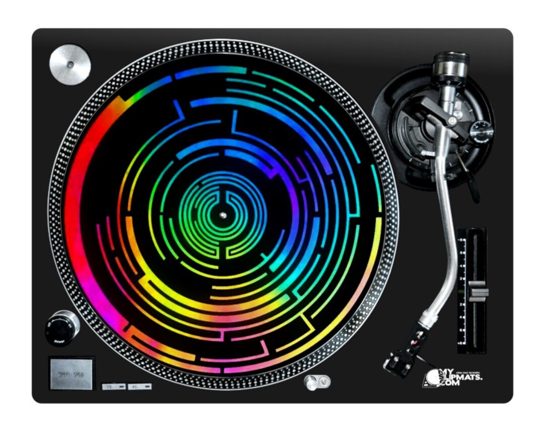Turntable Slipmat Rainbow 3D Effect Etsy