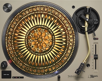 Platine vinyle DJ Mestia Amber slipmat