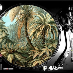 Vintage jungle slipmat dj turntable music gifts musicians art record vinyl slip mat gift slipmats pastel gramophone myslipmats player