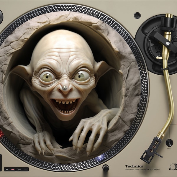 Myprecious slipmat Gollum Seigneur des Anneaux pour les audiophiles amateurs de disques dj platine feutre pressé slipmats musique disques vinyles