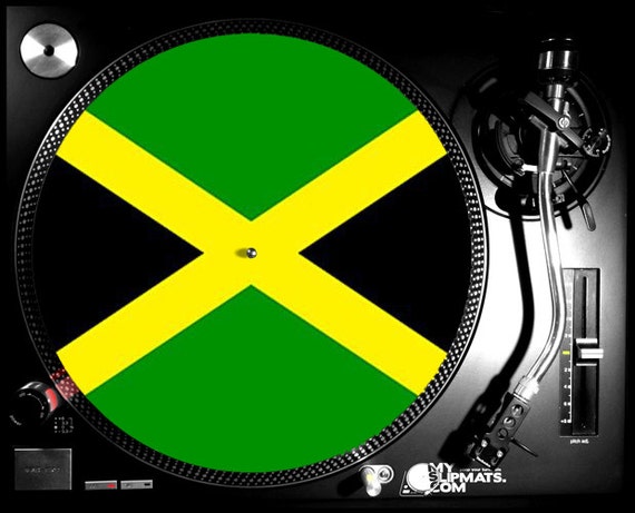 Jamaica Slipmat Dj Turntable Music Gifts Musicians Art Record 