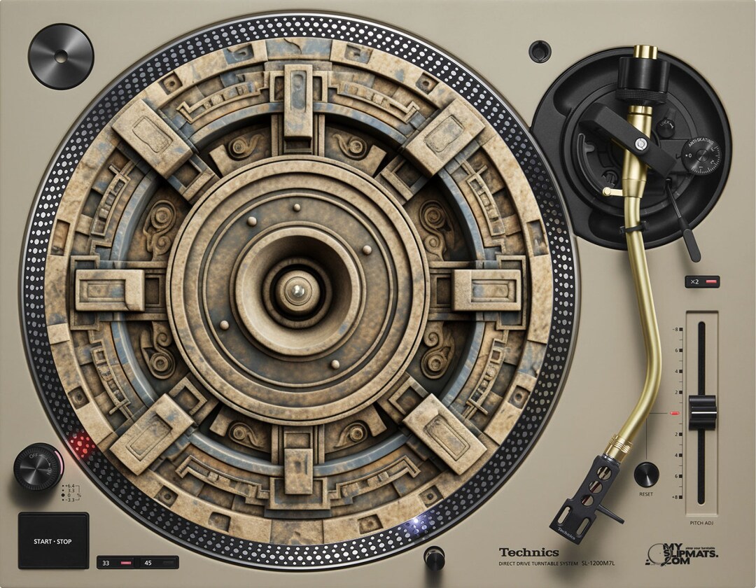 Aztec Treasure Slipmat for Your Turntable Vinyl Record Player Etsy