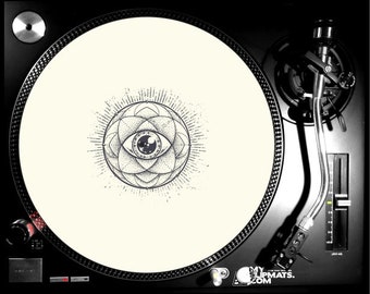 Secret Eye Slipmat dj turntable music gifts art record vinyl slip mat gift slipmats creative gramophone toy toys player