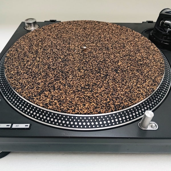 anti-static anti-vibration mixed cork and rubber record platter slip mat slipmat vinyl records turntable audio mats gramophone accessories