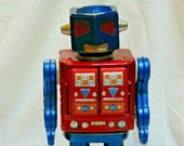 SH Horikawa battery operated Tin Super Robot (Apollo 2000) Working Condition