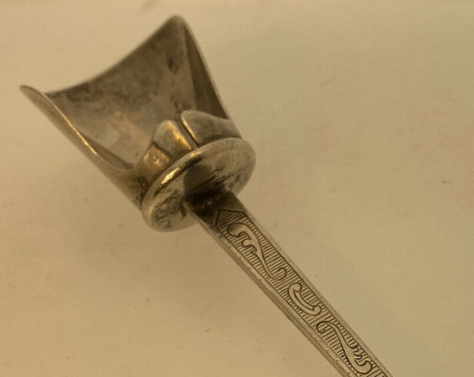 Antique Dutch Silver Plate Sugar Shovel Spoon Grams Etsy