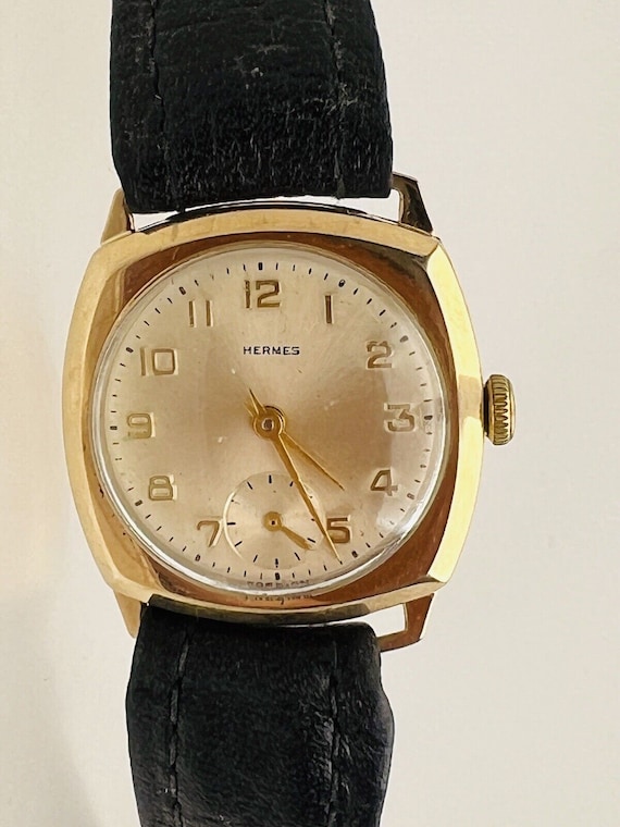 9ct Gold Vintage Hermes Mechanical Wrist Watch Hallmarked 1963 - Etsy