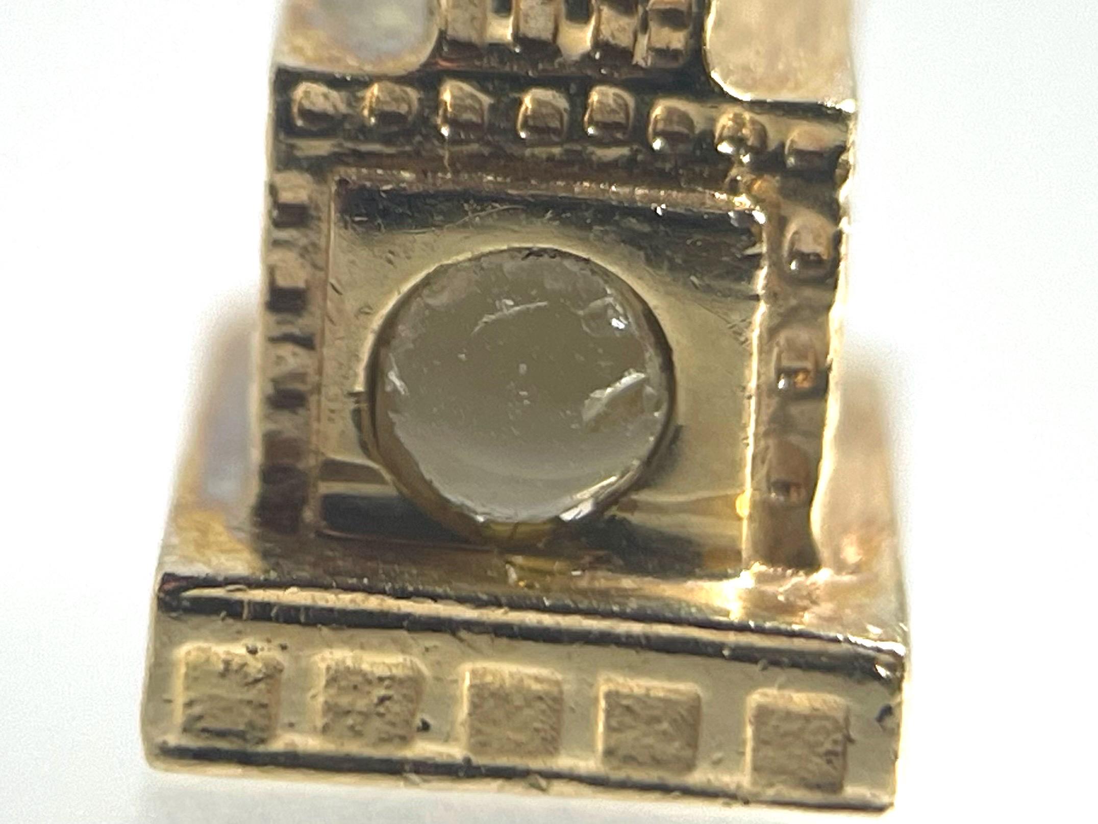 Vintage 14ct Gold Empire State Building Charm 4.9g Stanhope