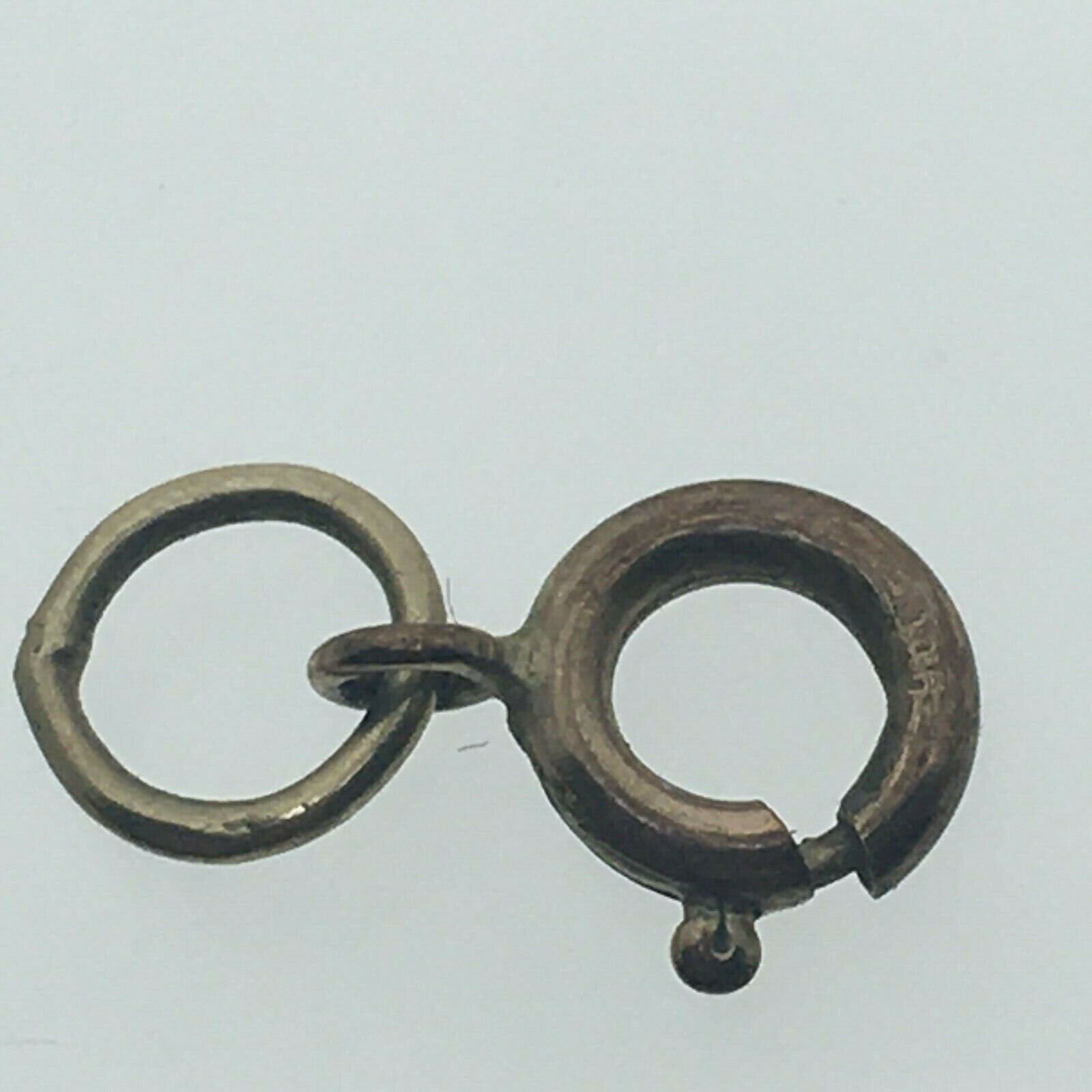 9ct Yellow Gold Bolt Ring Clasp 7 mm & Hallmarked Jump Ring Etsy