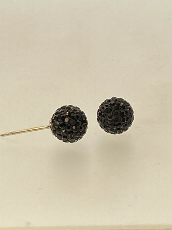 Glitter ball stud earrings clearance