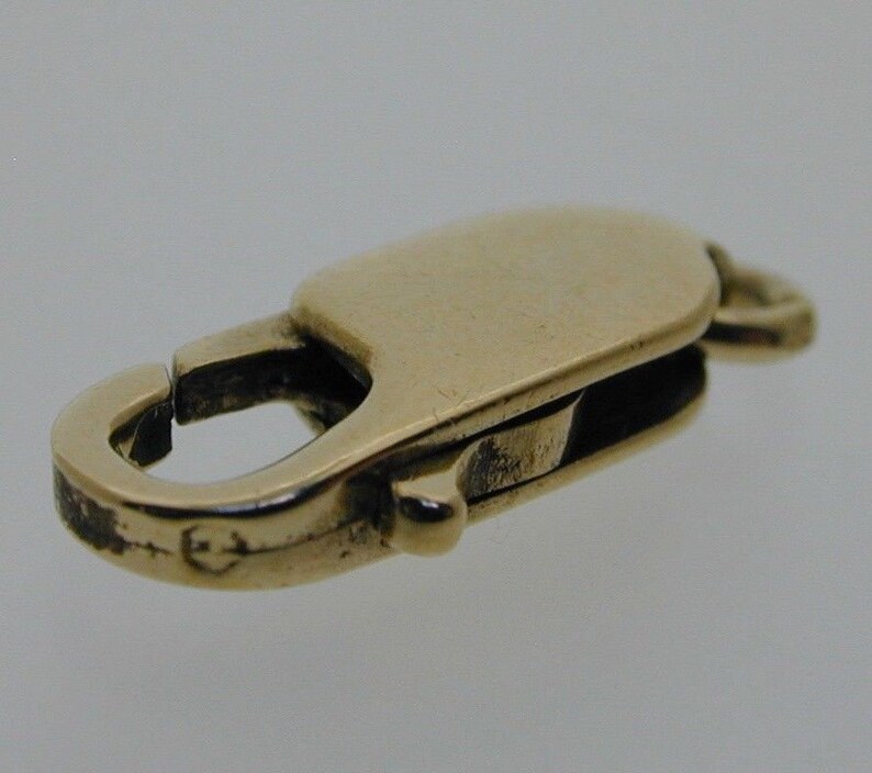 Large 18 Carat Gold Lobster Claw Clasp with Jump Ring 1.3 Etsy