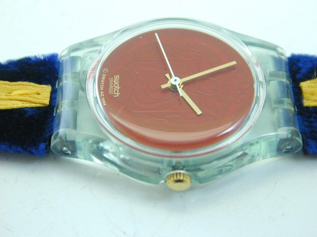 Vintage Swatch 1995 Ladies the Cord On Bleu Watch Cord on Bleu main image 4