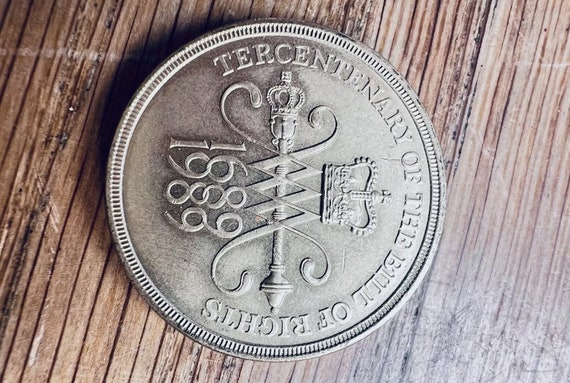 1989 Elizabeth II Two Pound Coin: Bill of Rights Centenary - Etsy